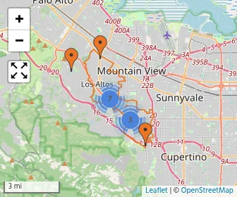 Area schools map